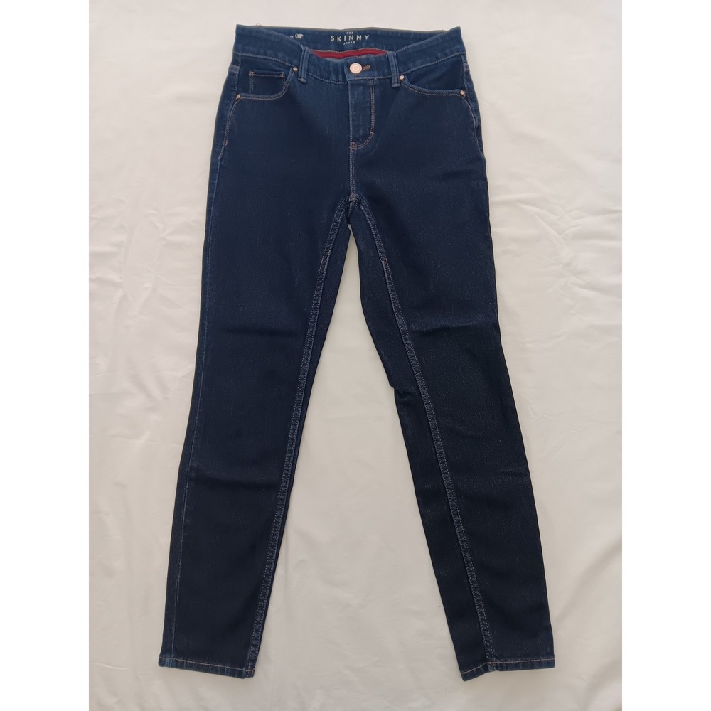 WHITE HOUSE BLACK MARKET The Skinny Ankle Jeans Dark Wash Women Size 0 Petite